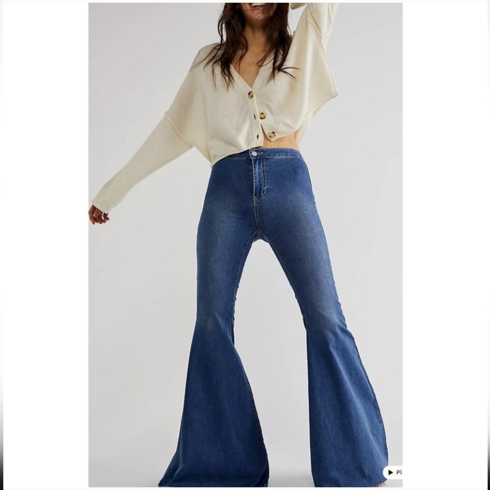 Free People Just Float On Flare Jeans